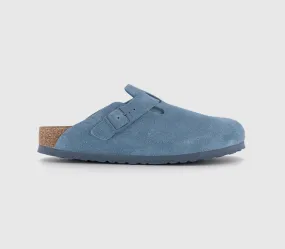 Womens Birkenstock Boston Clogs Elemental Blue