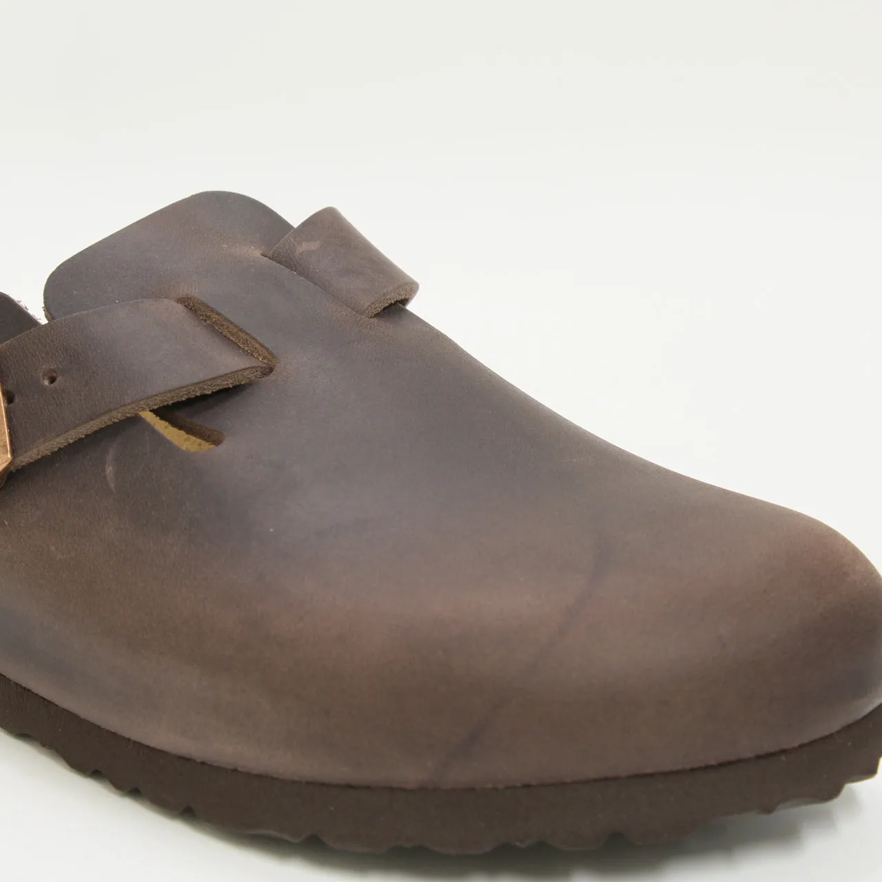 Womens Birkenstock Boston Clogs Habanna Waxy Leather