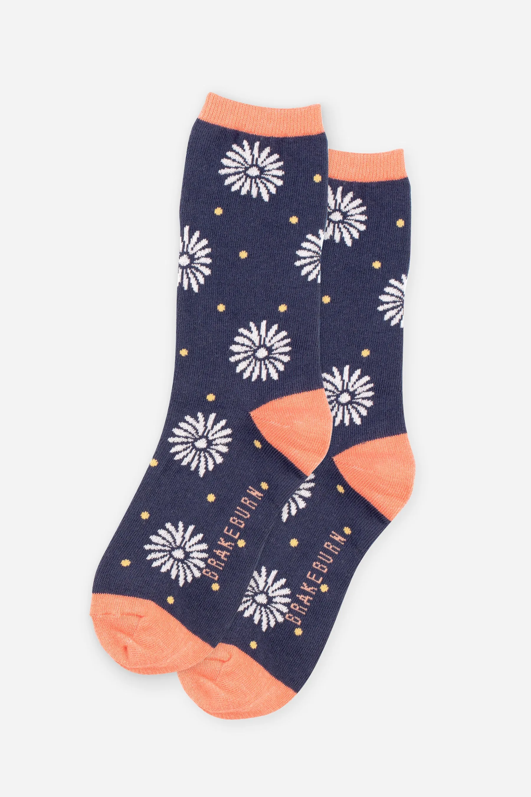 Women's Navy Floral Socks 3 Pack