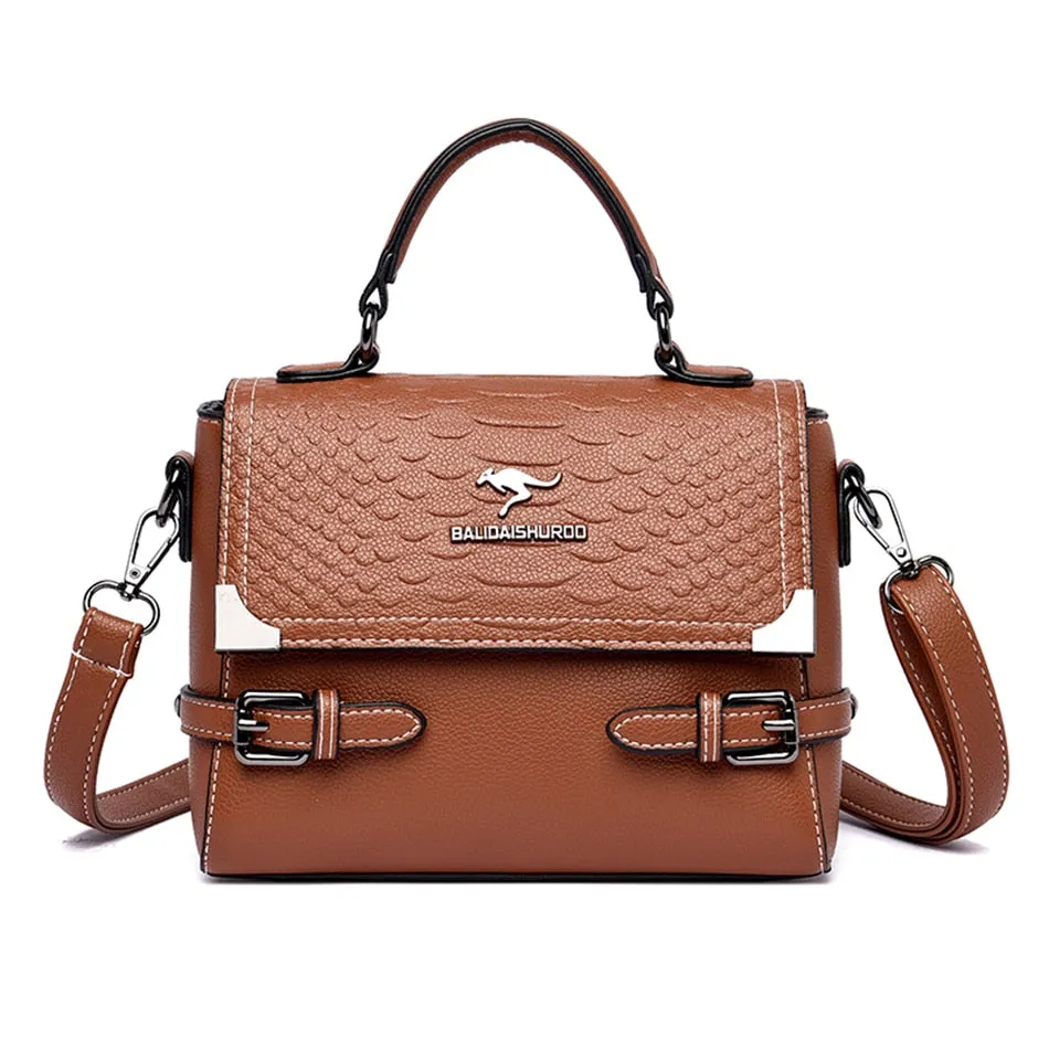 Women's Synthetic Leather Designer Luxury Shoulder Crossbody Handbag