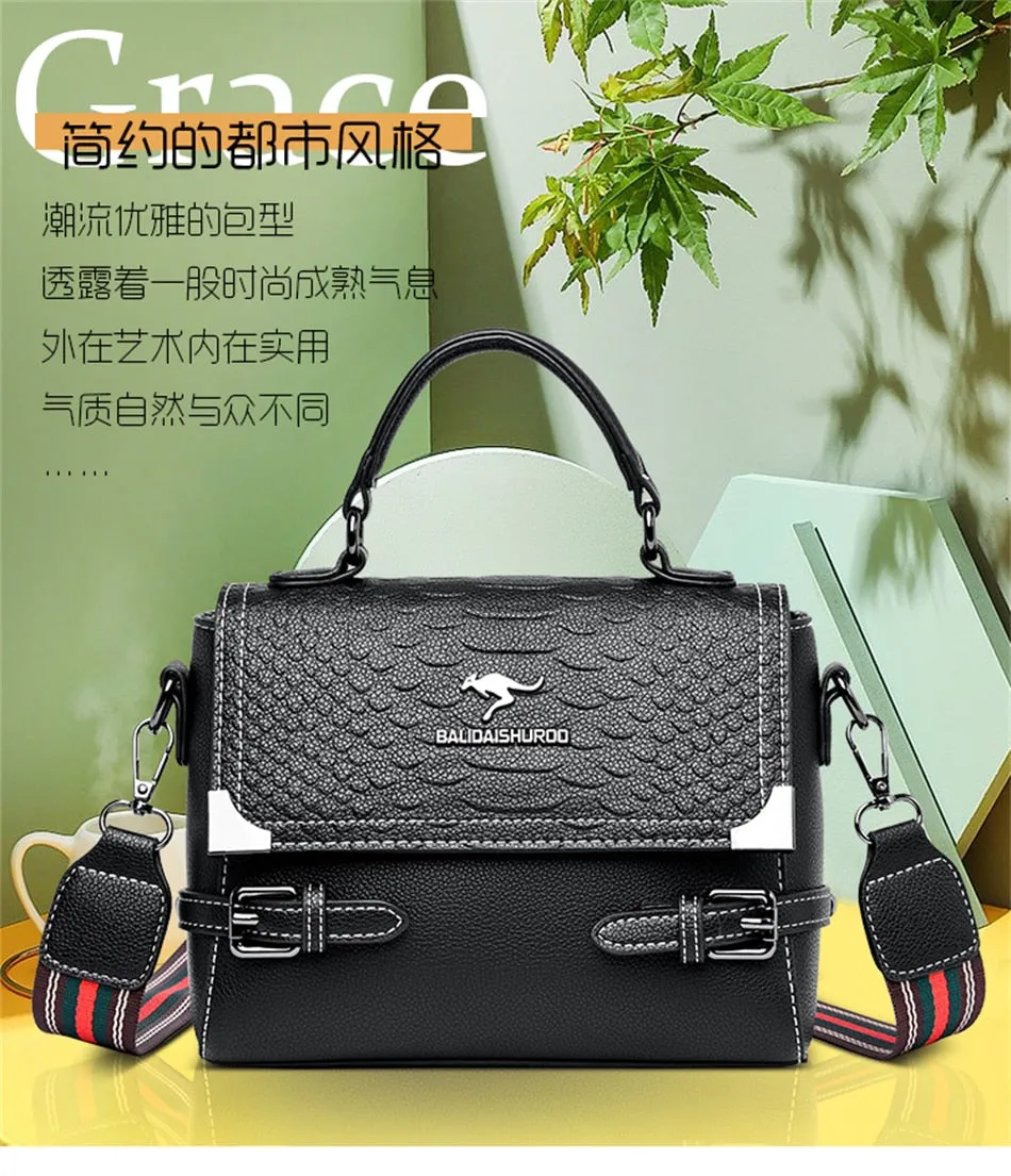 Women's Synthetic Leather Designer Luxury Shoulder Crossbody Handbag