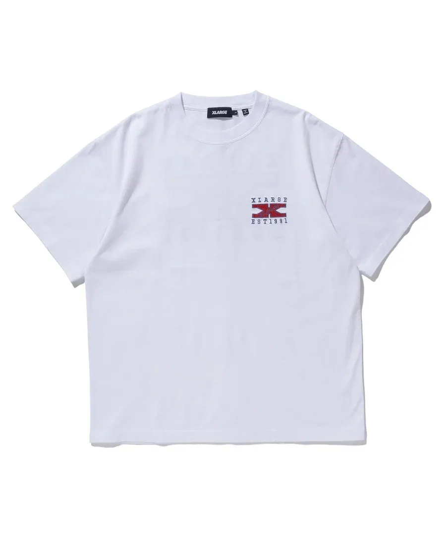 X-Large  |Crew Neck Unisex Street Style Plain Cotton Short Sleeves