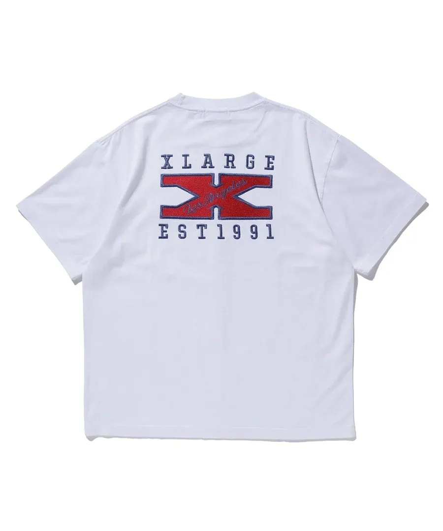 X-Large  |Crew Neck Unisex Street Style Plain Cotton Short Sleeves