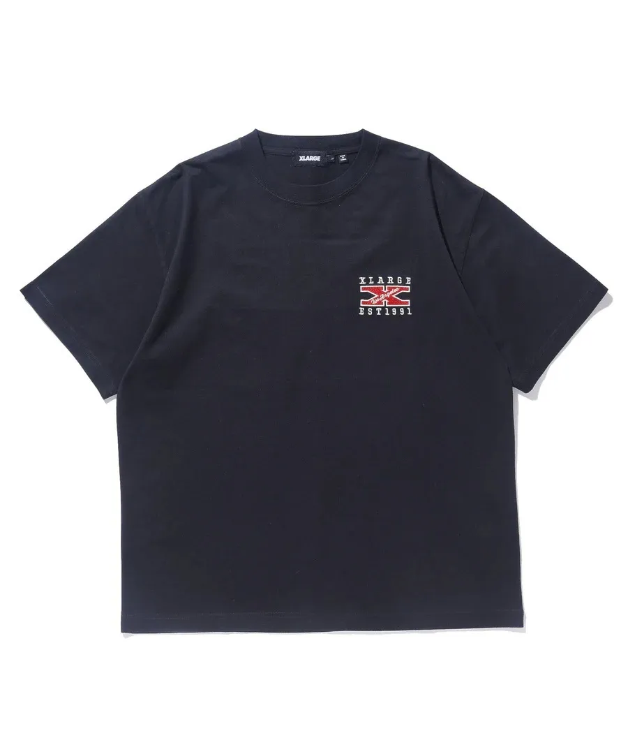 X-Large  |Crew Neck Unisex Street Style Plain Cotton Short Sleeves