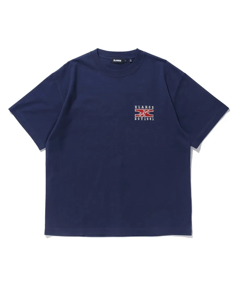 X-Large  |Crew Neck Unisex Street Style Plain Cotton Short Sleeves