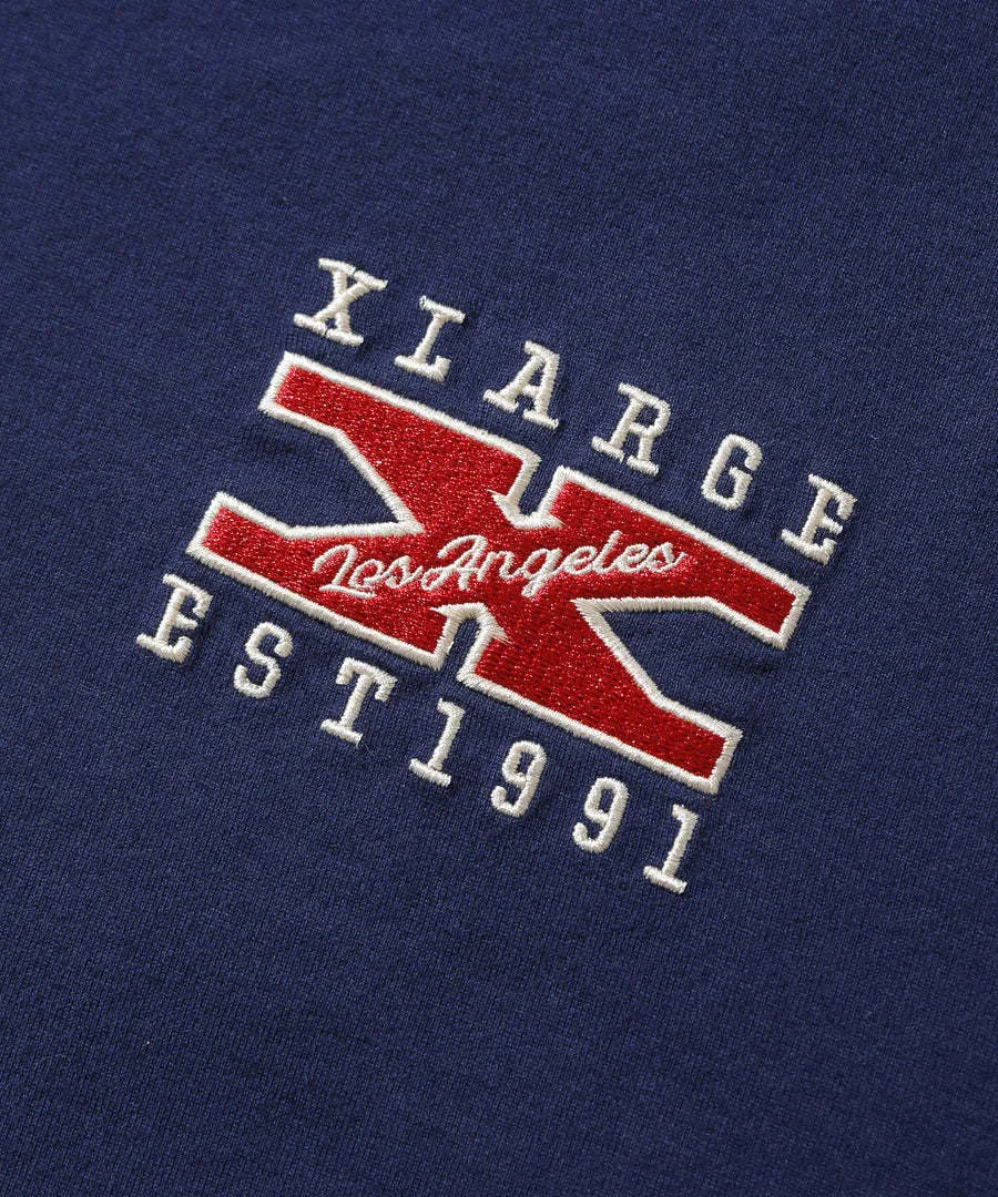 X-Large  |Crew Neck Unisex Street Style Plain Cotton Short Sleeves