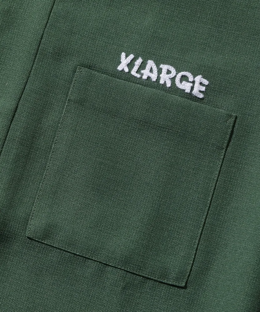 X-Large  |Street Style Plain Short Sleeves Logo Shirts