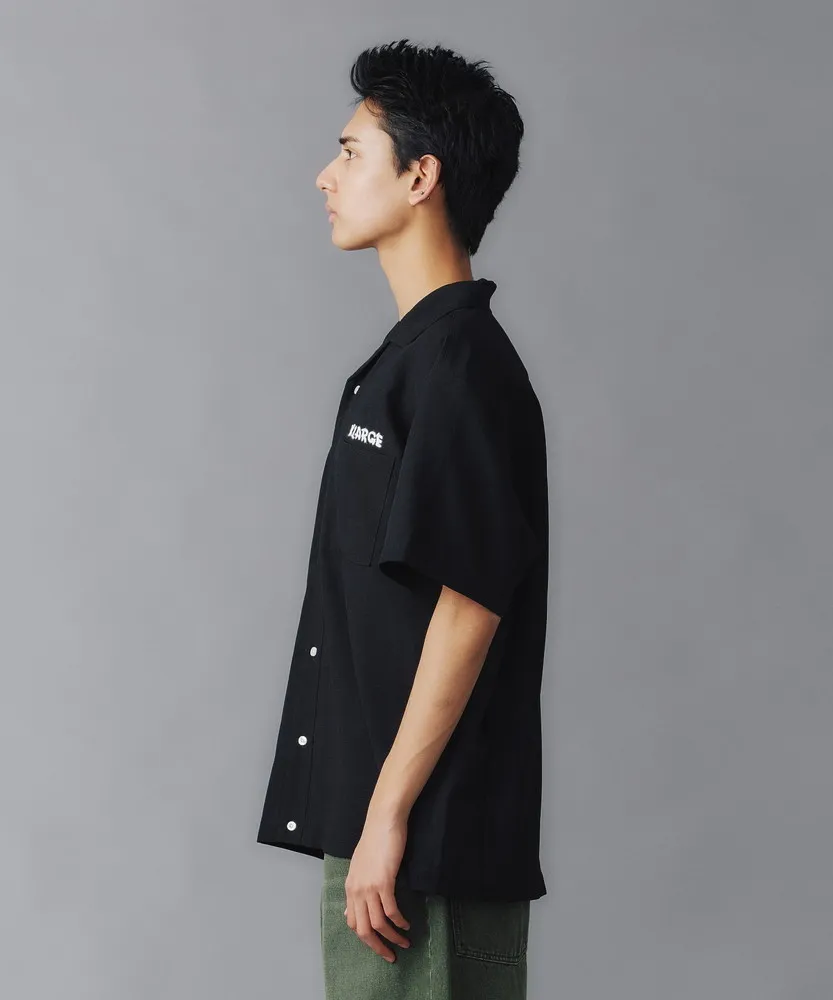 X-Large  |Street Style Plain Short Sleeves Logo Shirts